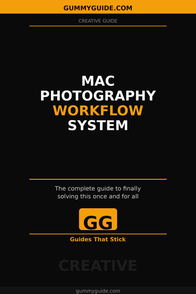 Mac Photography Workflow System